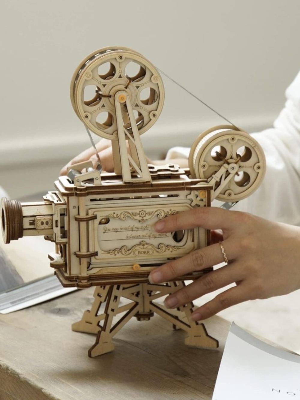 ROKR 3D Wooden Puzzles Vitascope - Model Building Kits Mechanical. Brand NEW